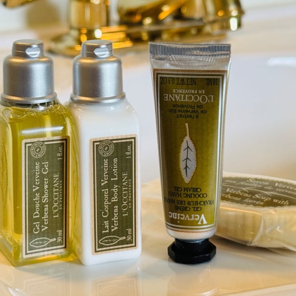 NEW L’OCCITANE  Verbena Body Lotion Shower Gel Soap Hand Cream Travel Size - Picture 2 of 4